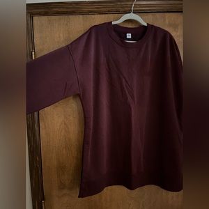 Old navy sweatshirt tunic. XL. Burgundy & olive sweatshirts
